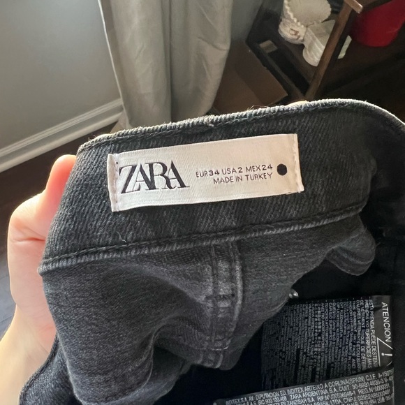 Zara straight leg black jeans - Picture 2 of 3
